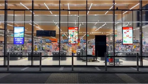 최신 회사 솔루션 정보 높은 밝기 55인치 쌍면 LCD 창 디스플레이