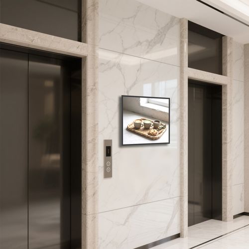 최신 회사 솔루션 정보 FIONEXX 사각형 LCD 광고 디스플레이