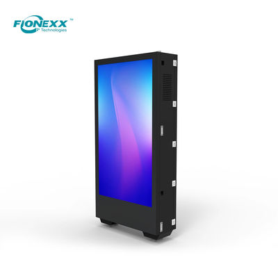 좋은 가격 버스 정류장 75인치 바닥 서식 디지털 사이니지 쌍면 디지털 디스플레이 IP65 온라인으로