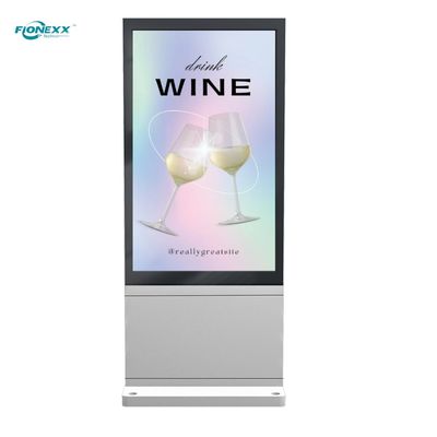 좋은 가격 49인치 실버 AD 보드 아웃도어 팬리스 수직 디지털 토템 온라인으로