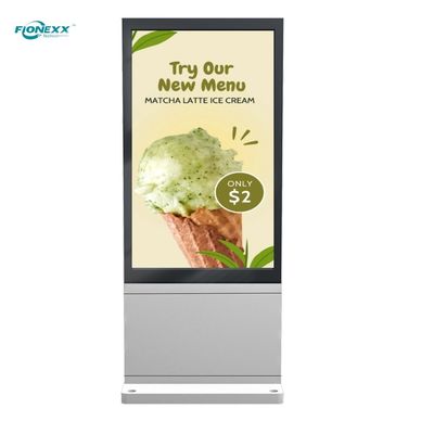 좋은 가격 슈퍼 슬림 디지털 사이니지 키오스크 쌍면 LCD 광고 플레이어 수직 토템 온라인으로