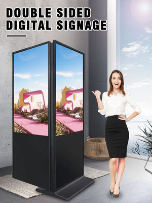 좋은 가격 쌍면 광고 디스플레이 대비 1200 1 밝기 350니트 350니트 안드로이드 디지털 사이니지 온라인으로