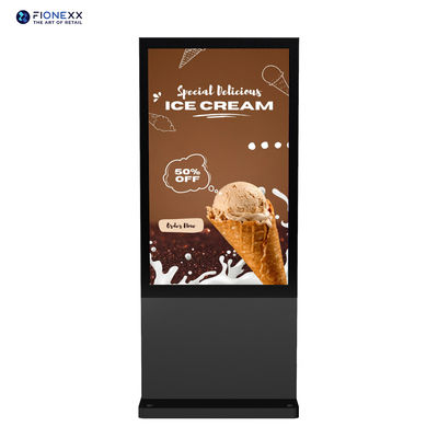 좋은 가격 86인치 블랙 안드로이드 아웃도어 팬리스 수직 디지털 토템 온라인으로