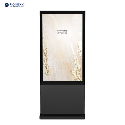 좋은 가격 49 인치 블랙 안드로이드 아웃도어 팬리스 수직 디지털 토템 아웃도어 광고 디스플레이 화면 온라인으로