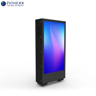 좋은 가격 버스 정류장 75인치 바닥 서식 디지털 사이니지 쌍면 디지털 디스플레이 IP65 온라인으로