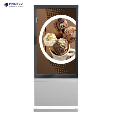 좋은 가격 슈퍼 슬림 디지털 사이니지 키오스크 쌍면 LCD 광고 플레이어 수직 토템 온라인으로