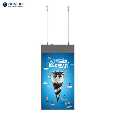 좋은 가격 쌍면 TFT LCD 1080p 서식 디지털 사이니지 43/49/55인치 검은색 700+700nits 온라인으로