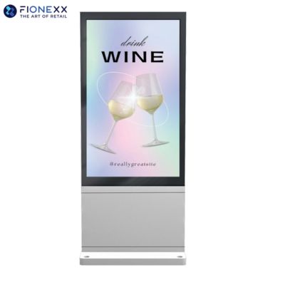 좋은 가격 49인치 실버 AD 보드 아웃도어 팬리스 수직 디지털 토템 온라인으로