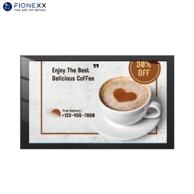 좋은 가격 86인치 블랙 윈도우 외관 팬리스 벽에 장착 된 디지털 사이니지 온라인으로