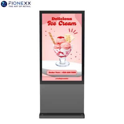 좋은 가격 거리 측면 팬 없는 외관 디지털 사이니지 수직 디스플레이 3840*2160 온라인으로