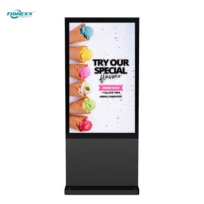 좋은 가격 49인치 블랙 AD 보드 야외 팬 없는 수직 디지털 토템 온라인으로