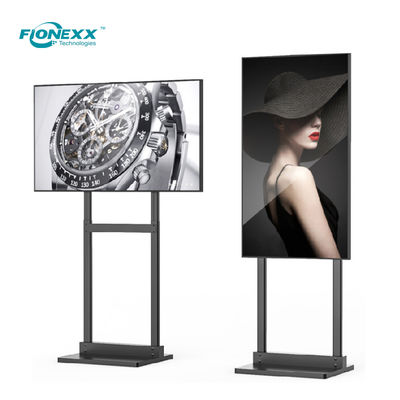 좋은 가격 65인치 4K 고 밝기 LCD 창문 디스플레이 단면 풍경 / 초상화 온라인으로