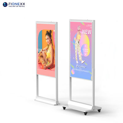 두께 57mm LCD 창문 디스플레이 양면 디지털 사이니지 49인치