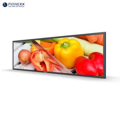 초대 폭 뻗은 바 LCD 디스플레이 고 콘트라스트 36.5인치 배너 스타일 엔드캡 디스플레이