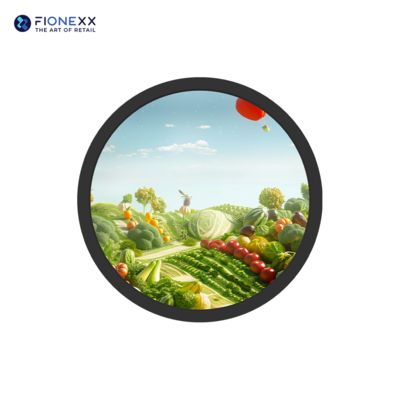 좋은 가격 23.6 인치 원형 화면 LCD 광고 디스플레이 원형 LCD 디지털 사이니지 1500 닛 온라인으로