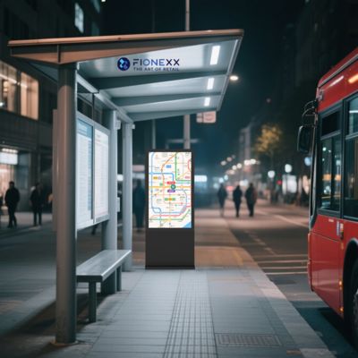 좋은 가격 블랙 AD 보드 야외 팬리스 수직 디지털 토템 야외 지능형 디스플레이 화면 온라인으로