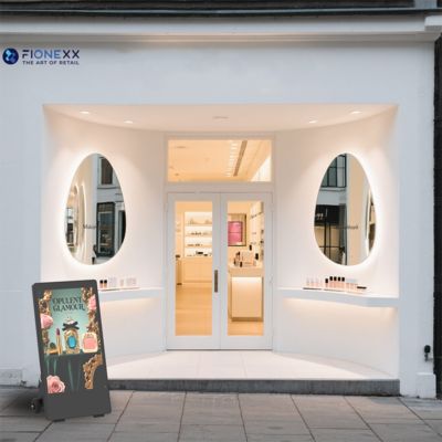 좋은 가격 야외 IP65 배터리 가동 디지털 사이니지 43인치 방수 LCD 화면 포스터 온라인으로