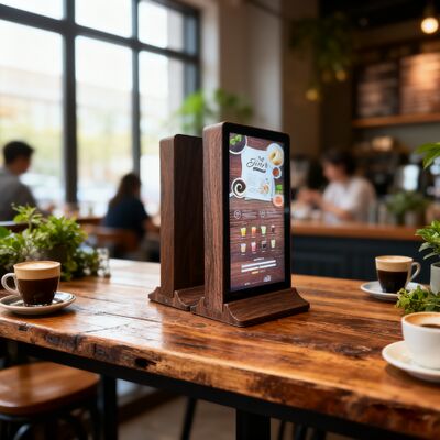 11.6인치 휴대용 충전 디스플레이, 고객이 직접 주문을 한 후 부엌 상호 작용을 가능하게합니다.