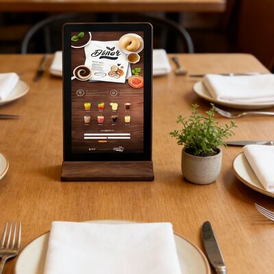 좋은 가격 충전식 디자인, 배선 비용 절감 지능형 주문 터치 디스플레이 온라인으로