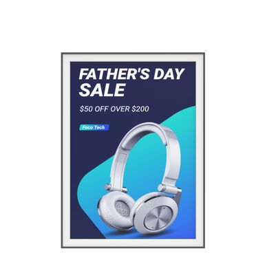 초 얇은 색상 E 잉크 스크린 햇빛 가독성 환영 표지 이벤트 밤 E 종이 디스플레이 광고판