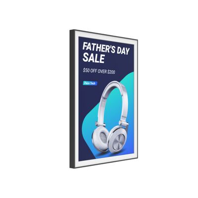 28.5 인치 컬러 전자 종이 디스플레이 배터리 버전 사용자 정의 프레임 컬러 녹색 기술 사이니지 전자 종이